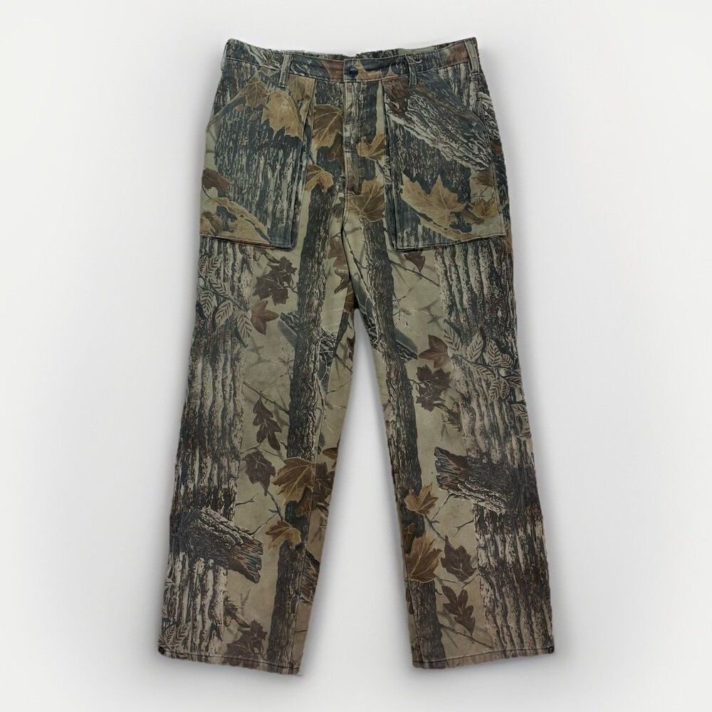 Vintage Realtree Camo Pants Mens 36x30 Made USA Insulate American Traditions 10x